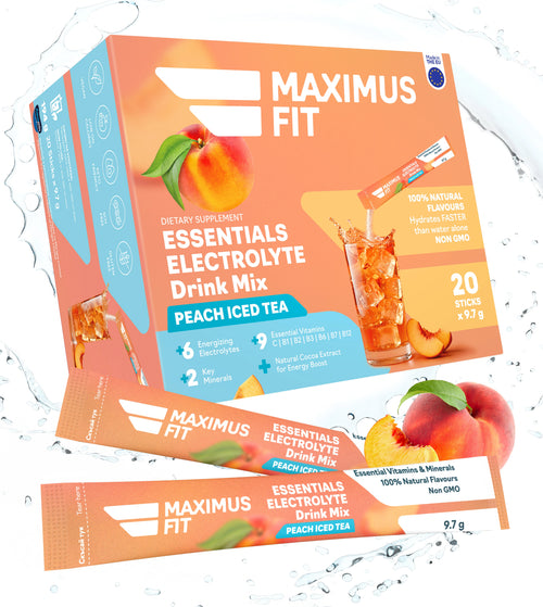 Електролити MaximusFit - Хидратация за активно спортуващи Студен Чай Праскова