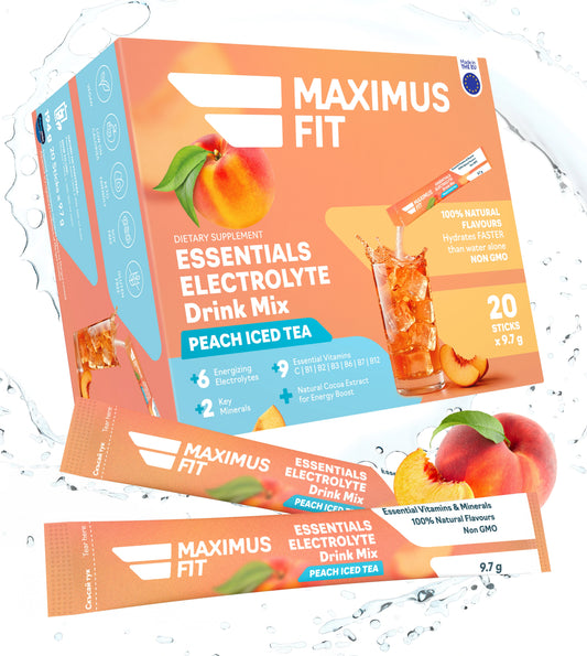 Електролити MaximusFit - Хидратация за активно спортуващи Студен Чай Праскова